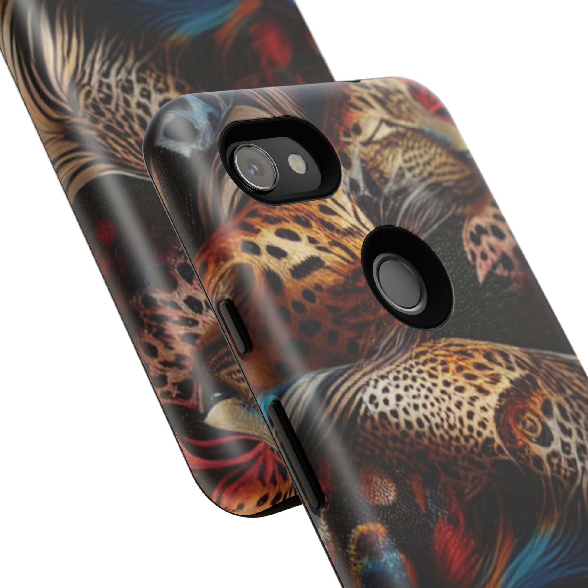Stylish Tough Phone Case with Elegant Black and Gold Design by Printify