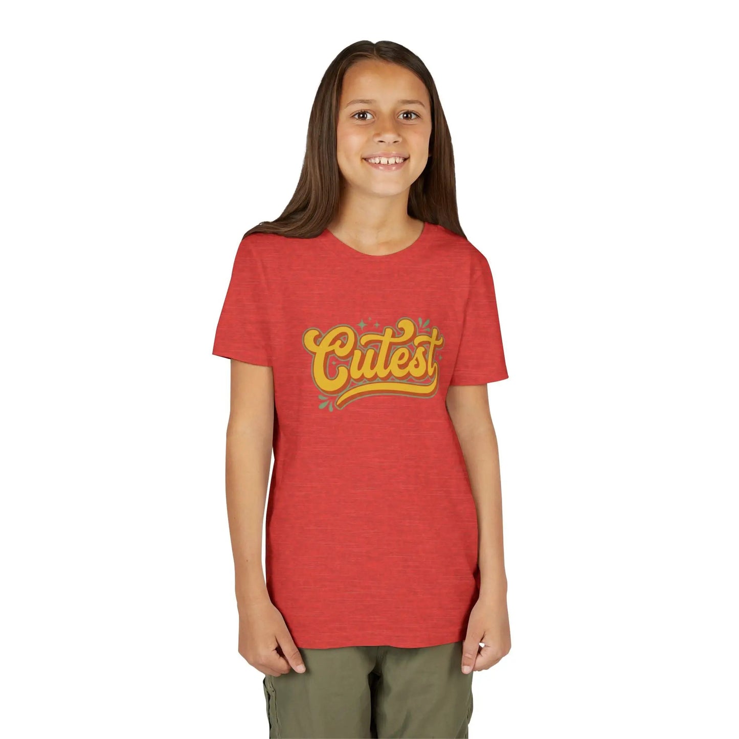 Cutest Youth Tee — Retro Script Kids T‑Shirt by Printify