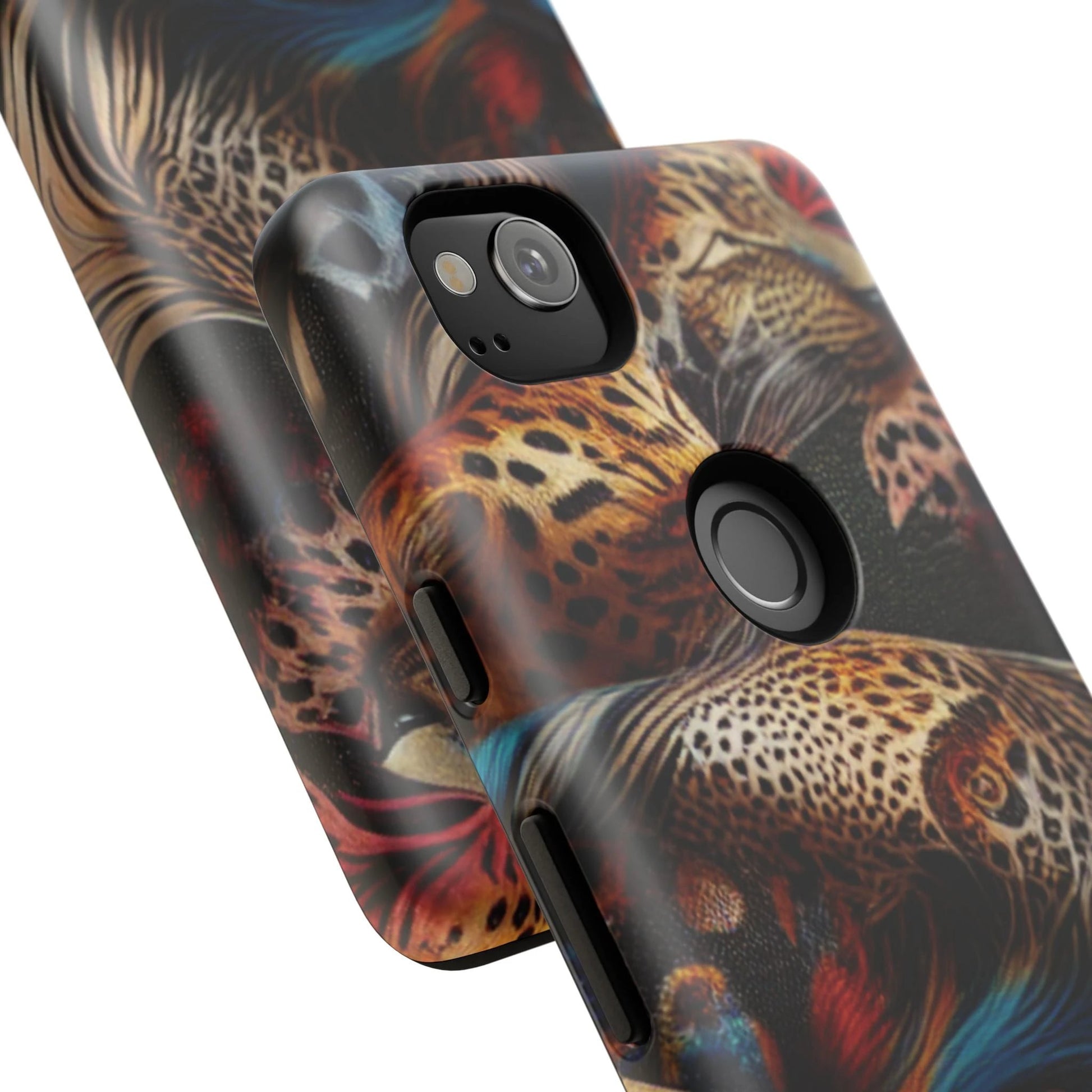 Stylish Tough Phone Case with Elegant Black and Gold Design by Printify