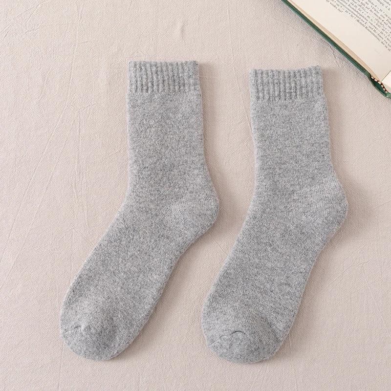 Men's Warm Wool Thickened Fleece Lined Socks by GJG Denim