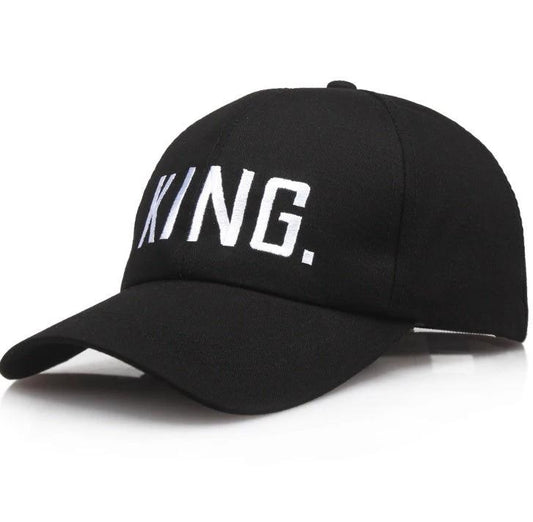 Embroidered "King" Baseball Cap For Men by GJG Denim