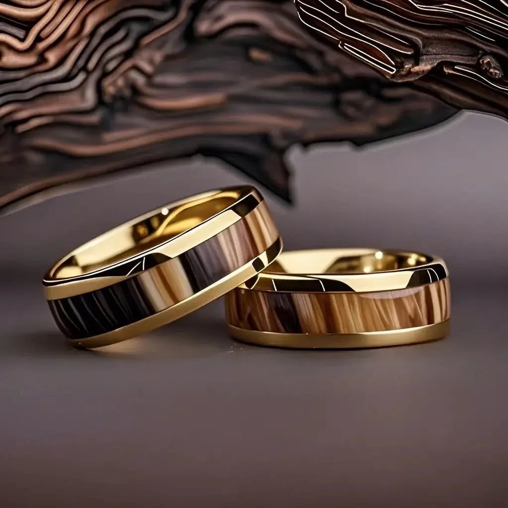 Dripping Oil Series High-Grade Titanium Steel Ring For Men by GJG Denim