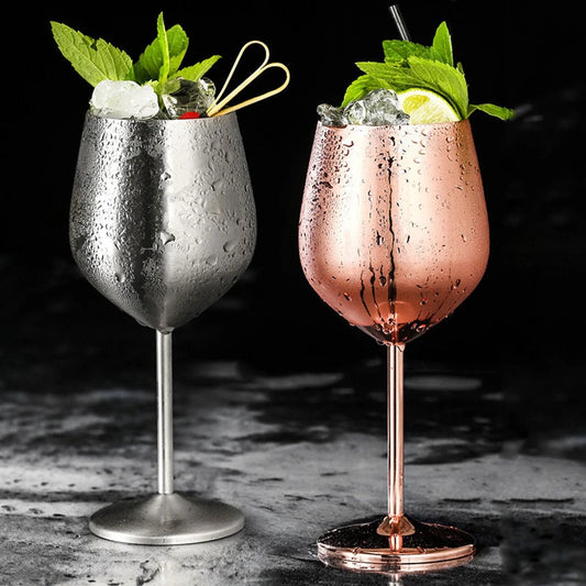 Stainless steel wine glass by GJG Denim