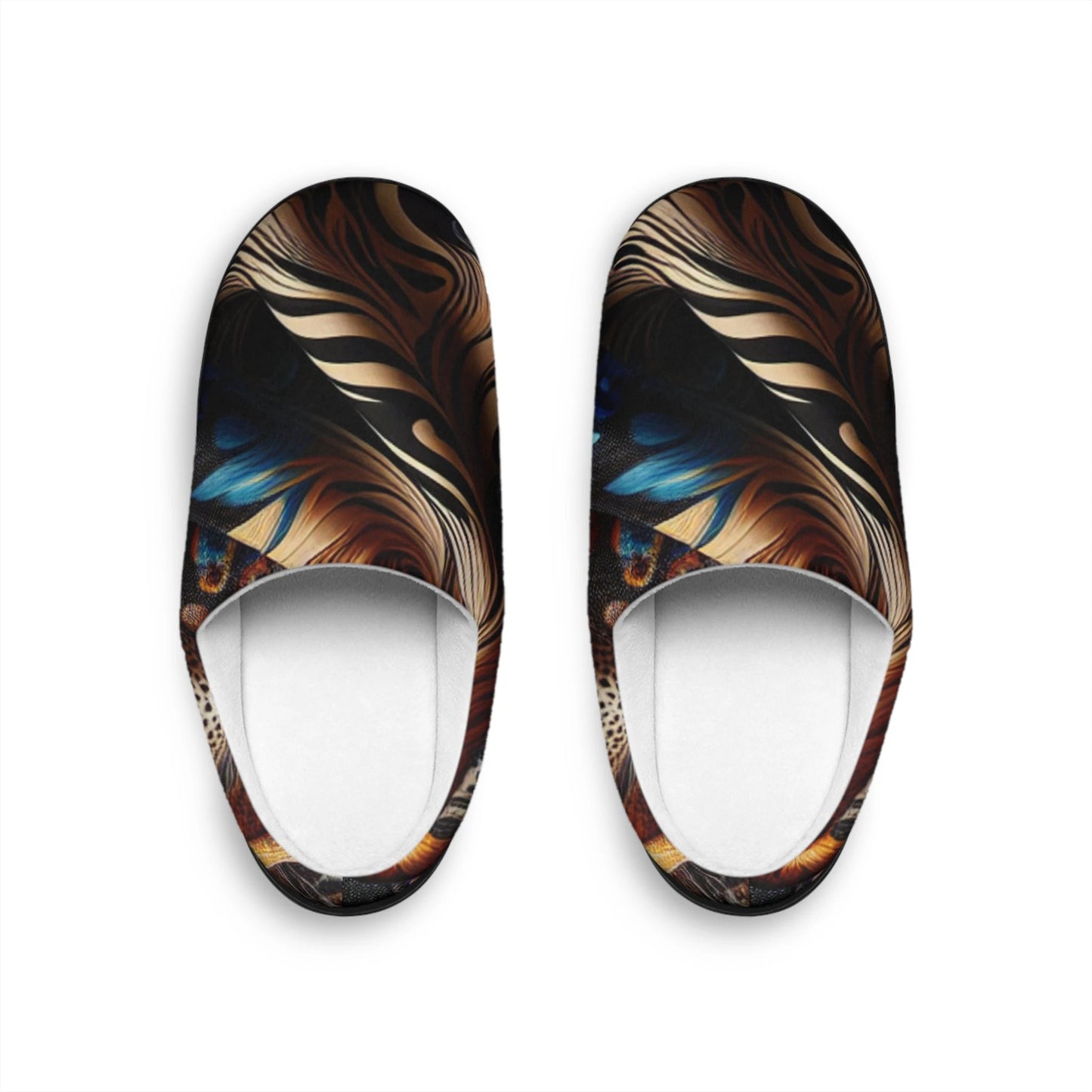 Stylish Women's Indoor Slippers, Cozy Footwear, Gift for Her, Unique Home Slippers, Comfortable House Slide-On Shoes by Printify