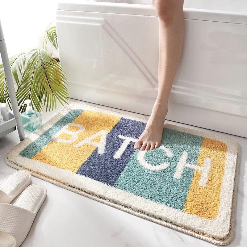 Bathroom Absorbent Non Slip Mats by GJG Denim