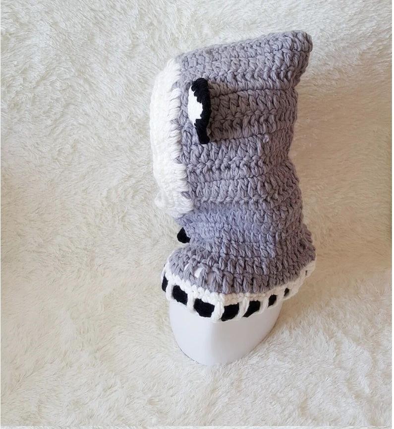 Children's wool knit hat hand-knitted warm earmuffs cape caps for men and women by GJG Denim