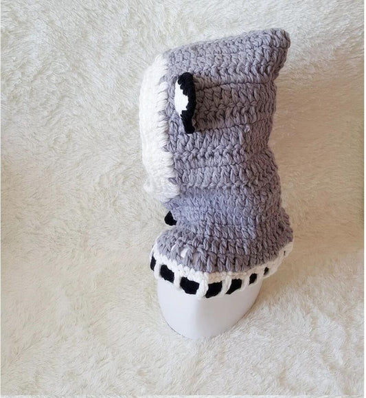 Children's wool knit hat hand-knitted warm earmuffs cape caps for men and women by GJG Denim