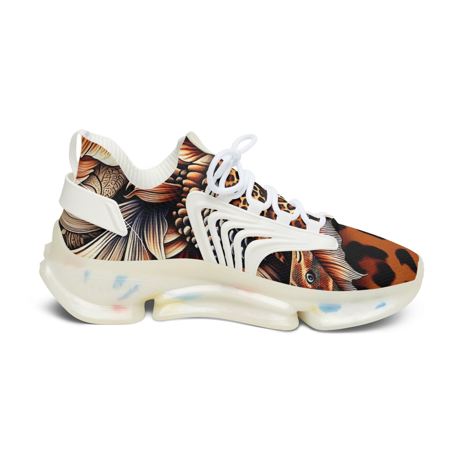 Stylish Women's Mesh Sneakers - Animal Print, Casual Footwear, Trendy Sneakers, Adventure Ready, Unique Design, Perfect for Everyday Wear by Printify
