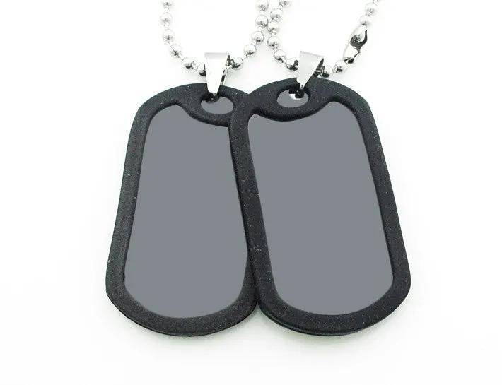 Men's Military Style Stainless Steel Pendant by GJG Denim