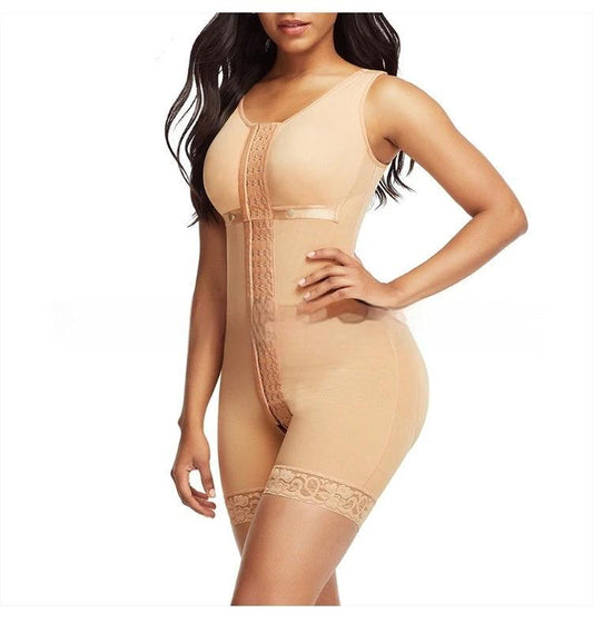 Belly Contracting Hip Lift Body Shaping Jumpsuit by GJG Denim