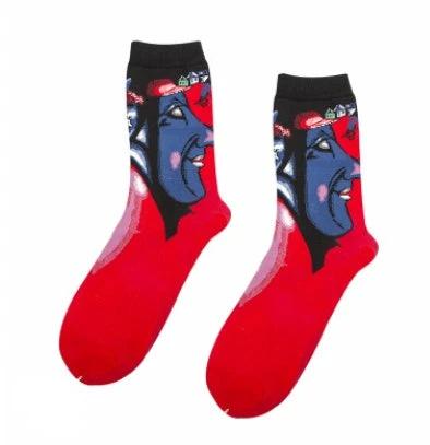 Mid Length Casual Versatile Cotton Men's Socks by GJG Denim