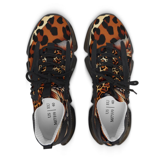 Stylish Women's Mesh Sneakers - Animal Print, Casual Footwear, Trendy Sneakers, Adventure Ready, Unique Design, Perfect for Everyday Wear by Printify