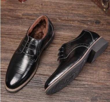 Men's Leather Shoes Business Casual by GJG Denim