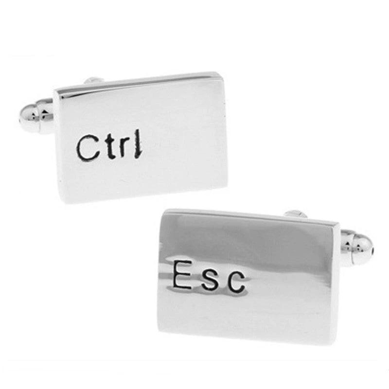Metal Letter Shirt Men's Cufflinks by GJG Denim