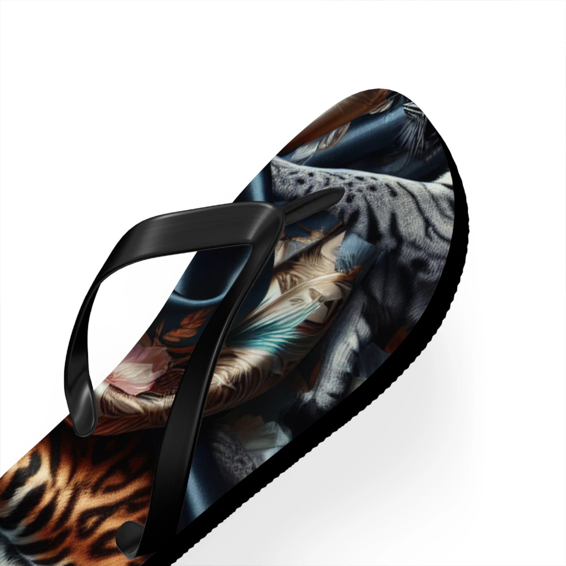 Boho Chic Flip Flops - Trendy Summer Footwear for Beach Days, Pool Parties, Casual Outings, Vacation Essentials, Gift for Her by Printify