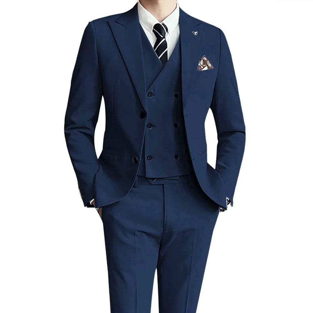 Men's Three-Piece Suit Assorted Colors by GJG Denim
