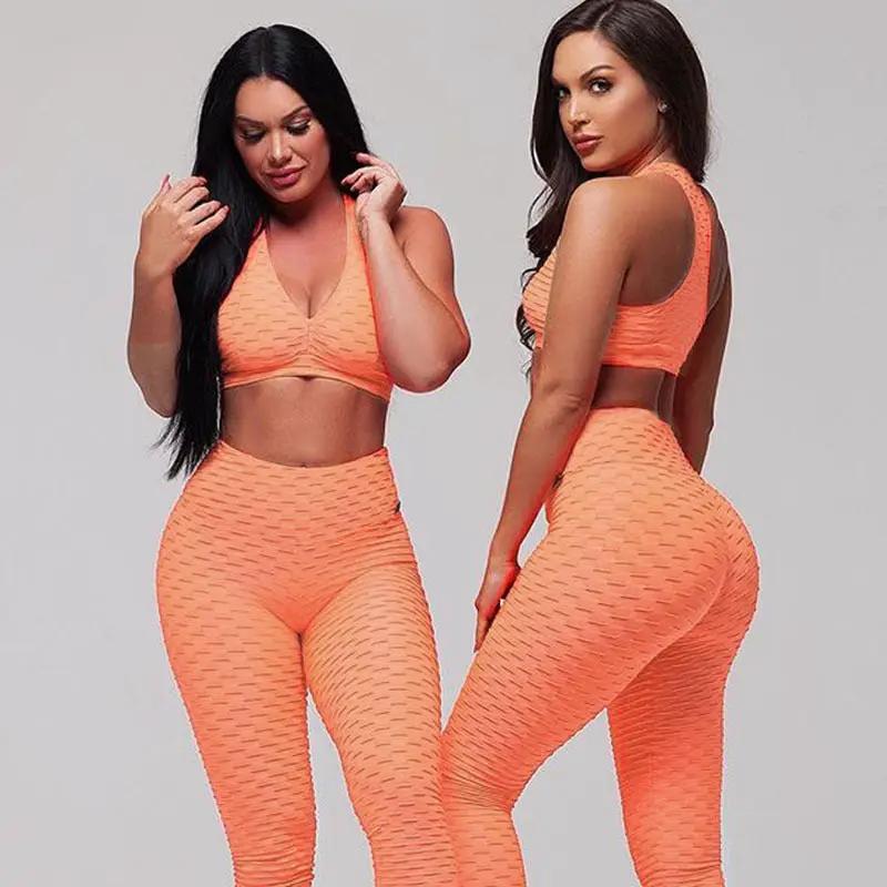 Jacquard Yoga Fitness Pants Set by GJG Denim