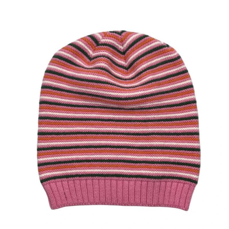 Men's Striped Knitted Warm Woolen Beanie by GJG Denim
