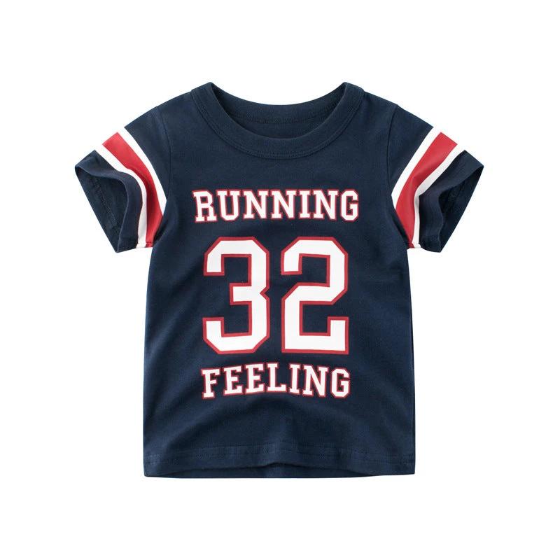 Summer children's T-shirt short sleeve boys' half sleeve top by GJG Denim