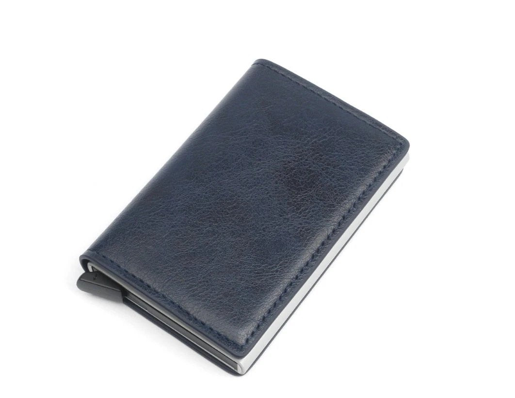 Automatic Pop-up Leather Card Holder For Men by GJG Denim