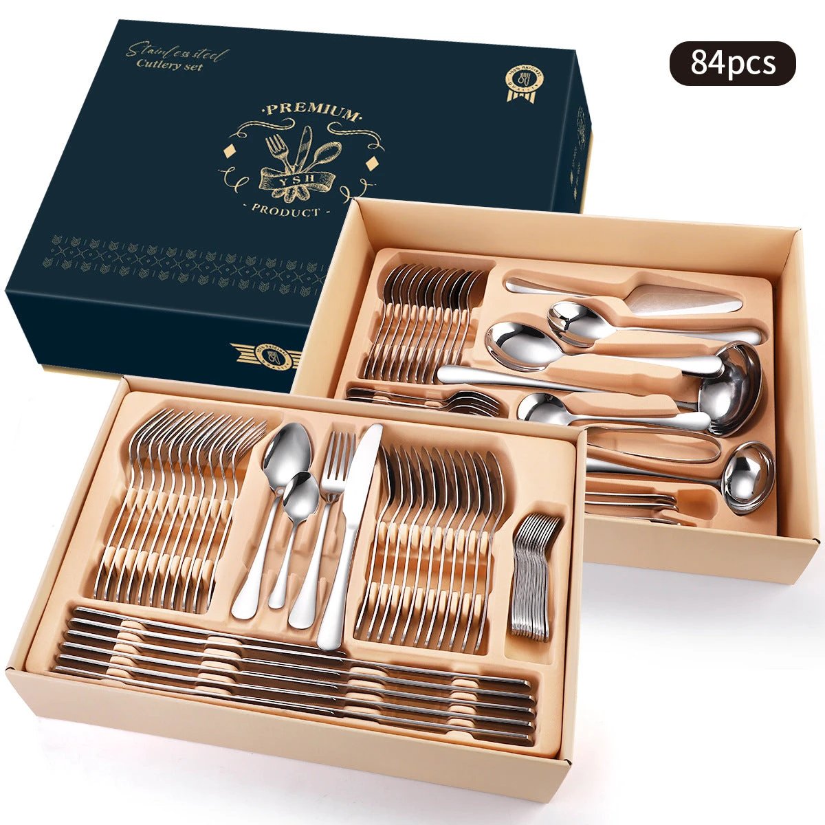 Stainless Steel Tableware Gift Box Set by GJG Denim