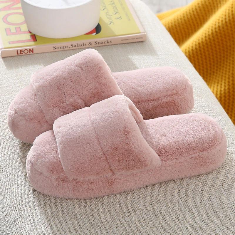 Indoor plush slippers by GJG Denim
