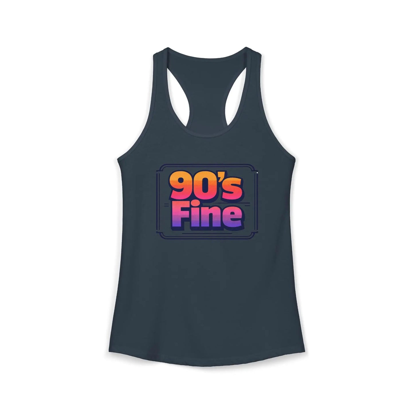90's fine Women's Ideal Racerback Tank by Printify