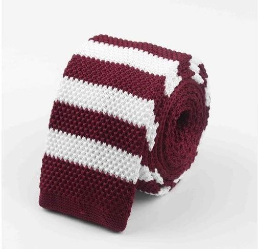Men's Knitted Leisure Striped Ties by GJG Denim