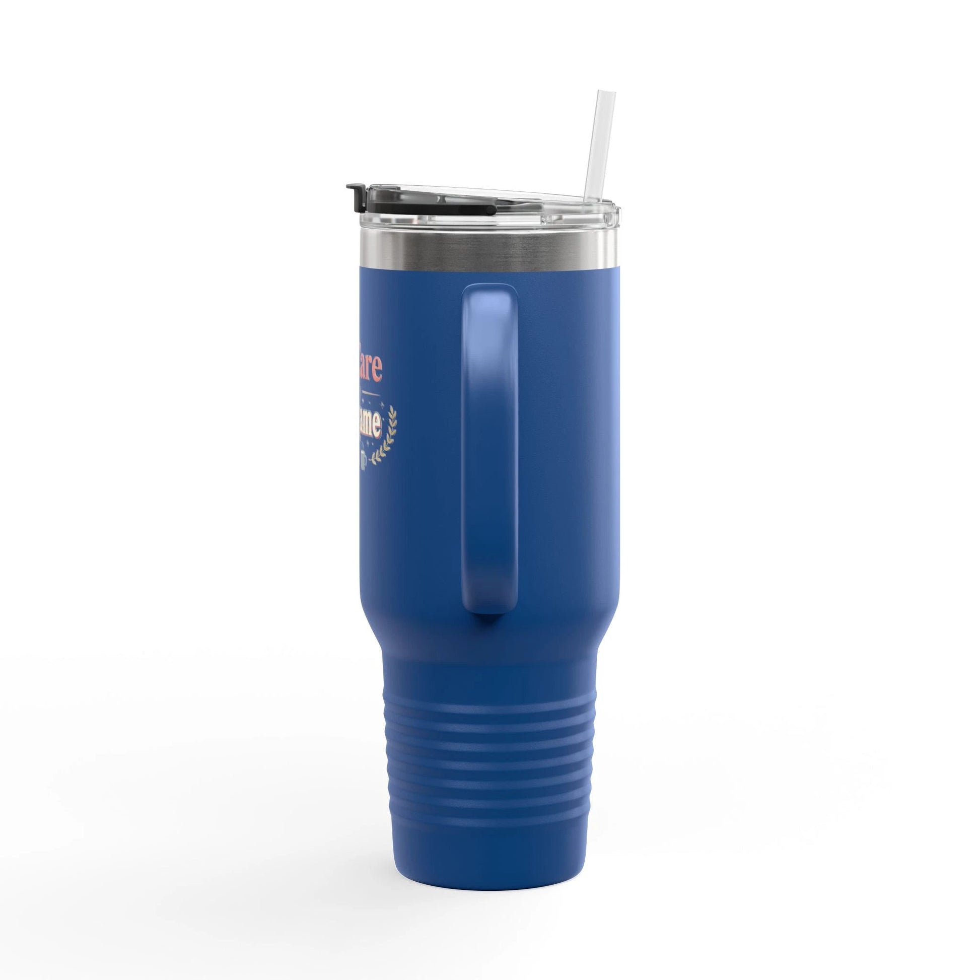 40oz Insulated Travel Mug - "Self-Care is my Vain-Game" Comfort Coffee Tumbler by Printify
