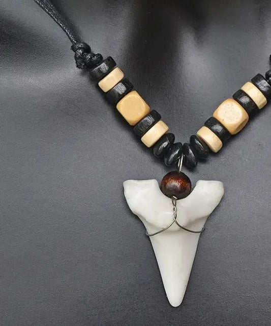 Men's Imitation Shark Tooth Pendant by GJG Denim