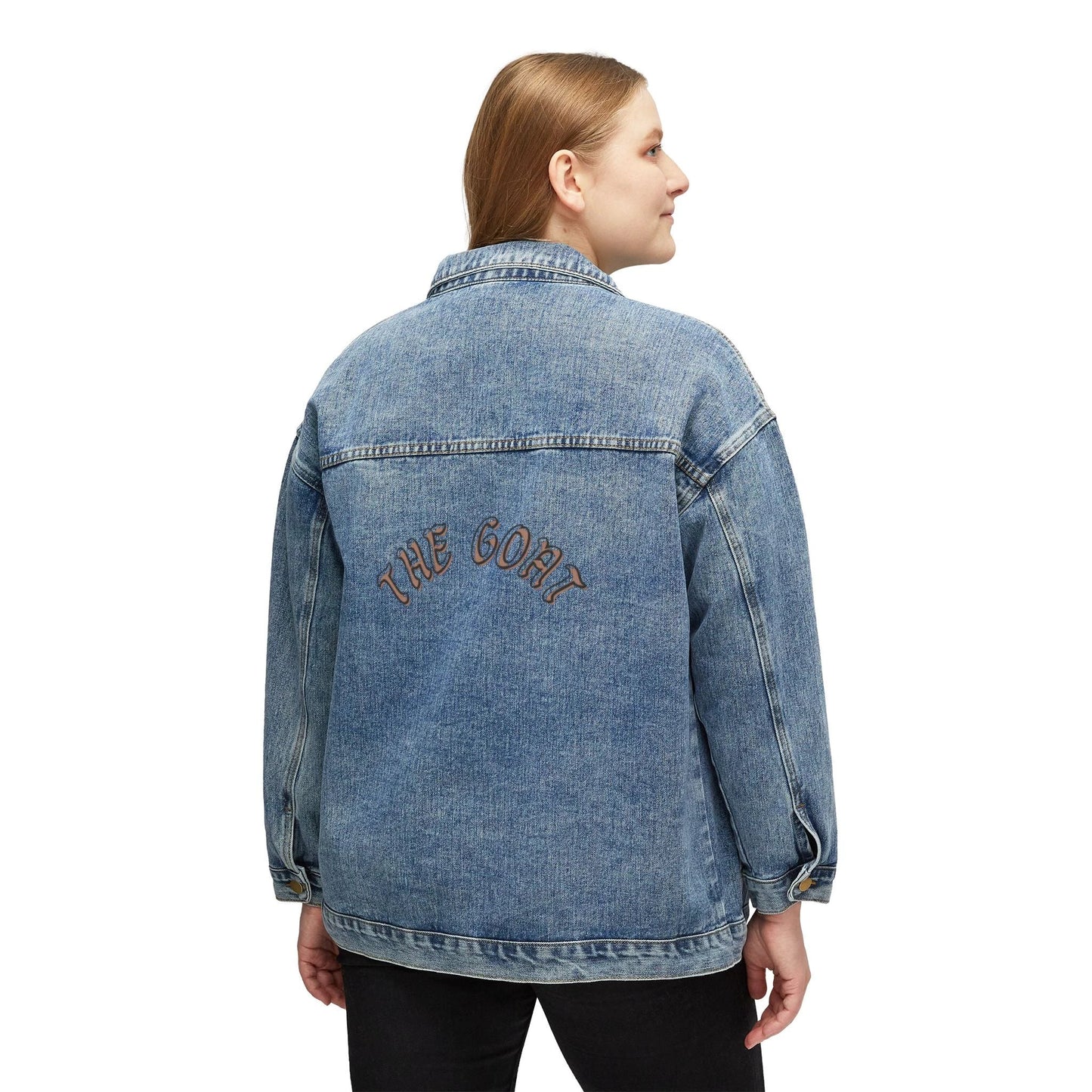 The GOAT Women's Denim Jacket - Stylish & Timeless Casual Wear by Printify