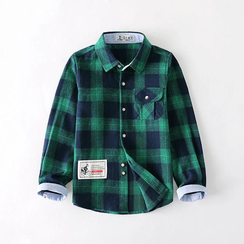 Boys plaid shirt long sleeve by GJG Denim