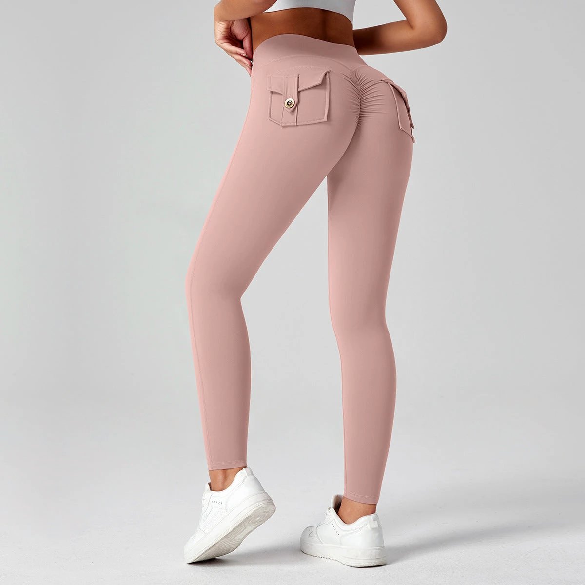 Fitness Yoga Pants For Women High-waisted Butt-lifting Stretchy Form-fitting Workout Tights by GJG Denim