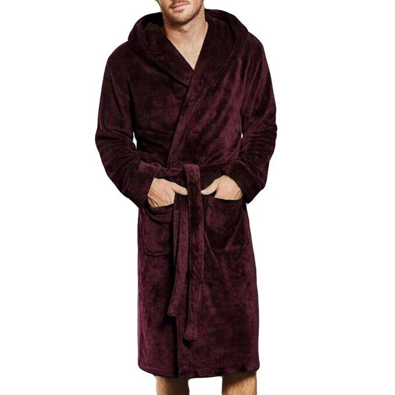 Mens & Ladies Nylon Hooded Bathrobe by GJG Denim