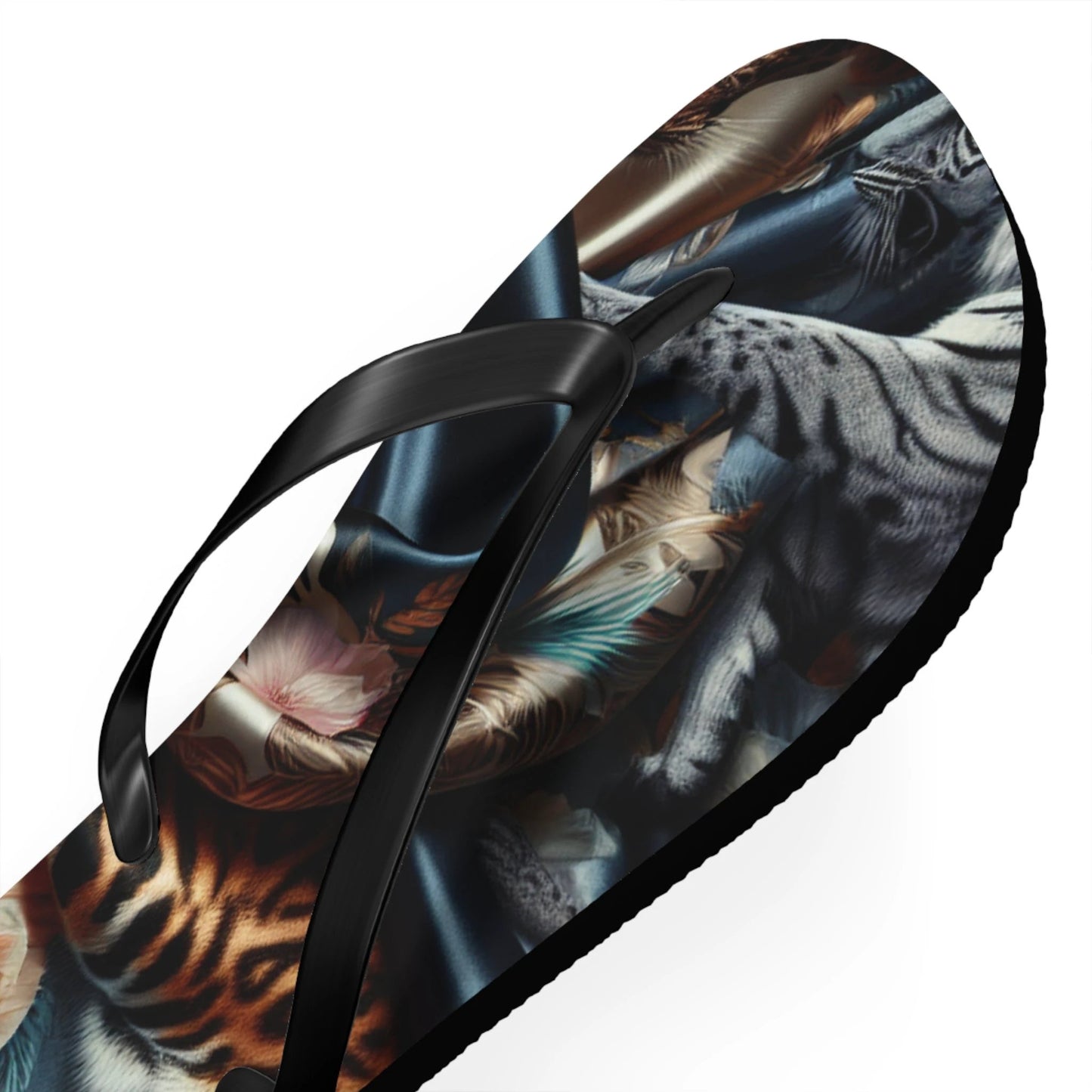 Boho Chic Flip Flops - Trendy Summer Footwear for Beach Days, Pool Parties, Casual Outings, Vacation Essentials, Gift for Her by Printify