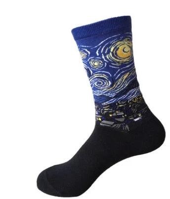 Mid Length Casual Versatile Cotton Men's Socks by GJG Denim