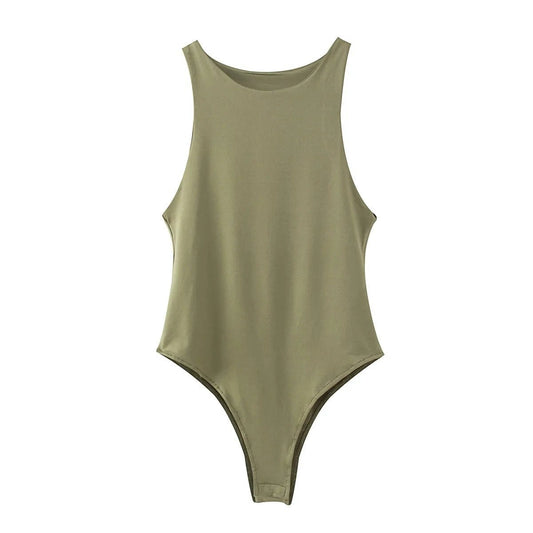 Solid color bodysuit by GJG Denim