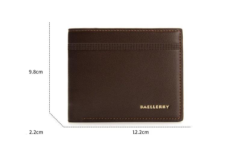 Men's Business Casual Short PU Wallet by GJG Denim