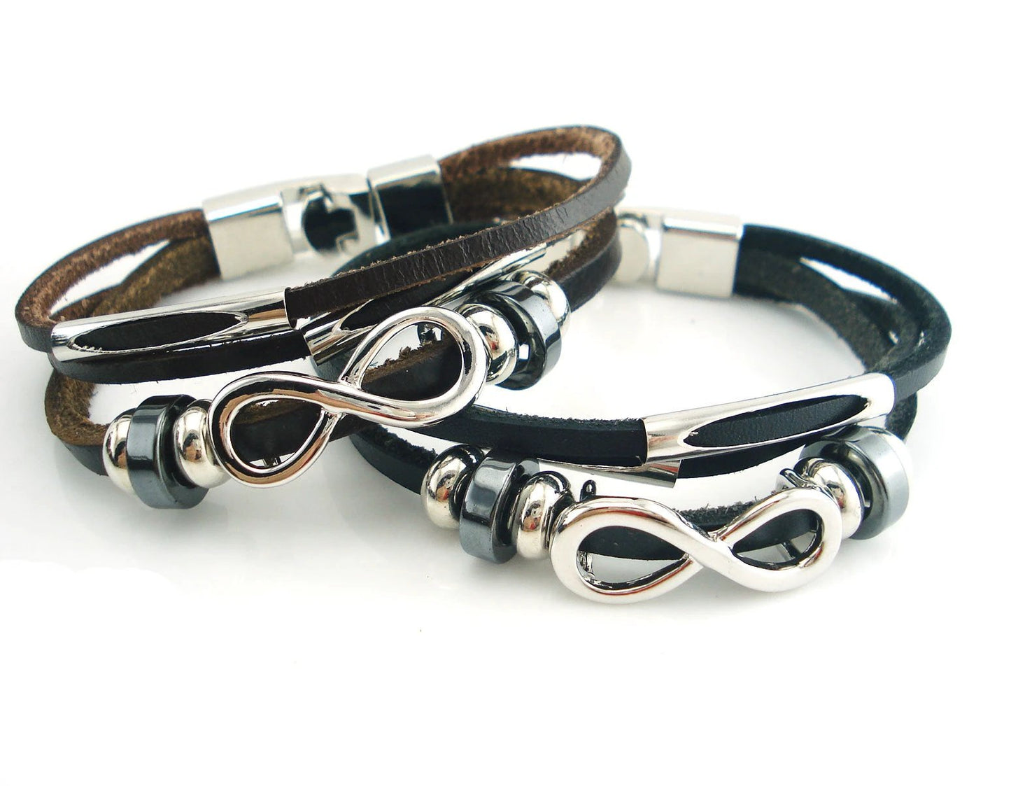 Men's Retro Leather Bracelet by GJG Denim