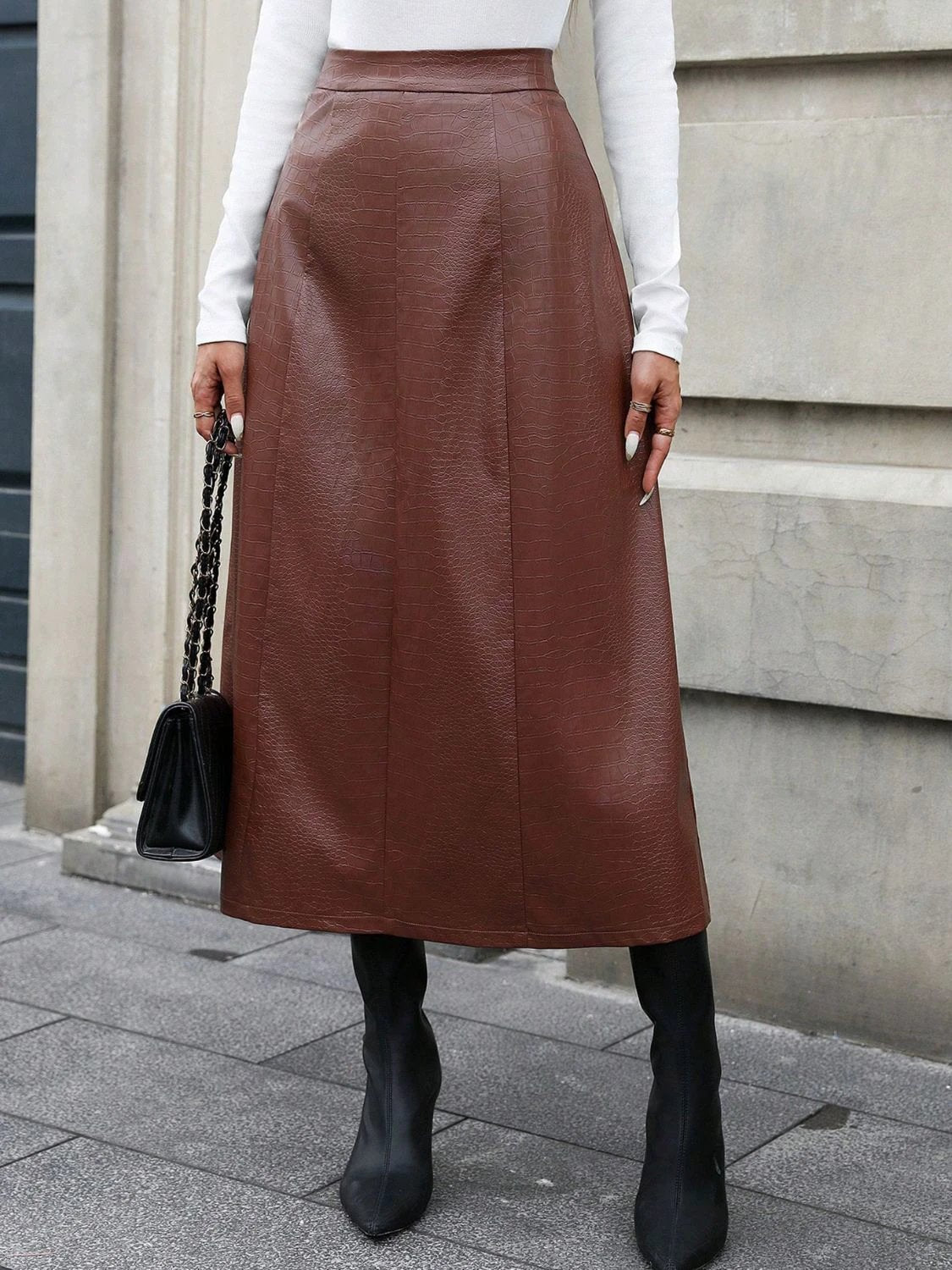 High Waist Midi Skirt by Lady Ros