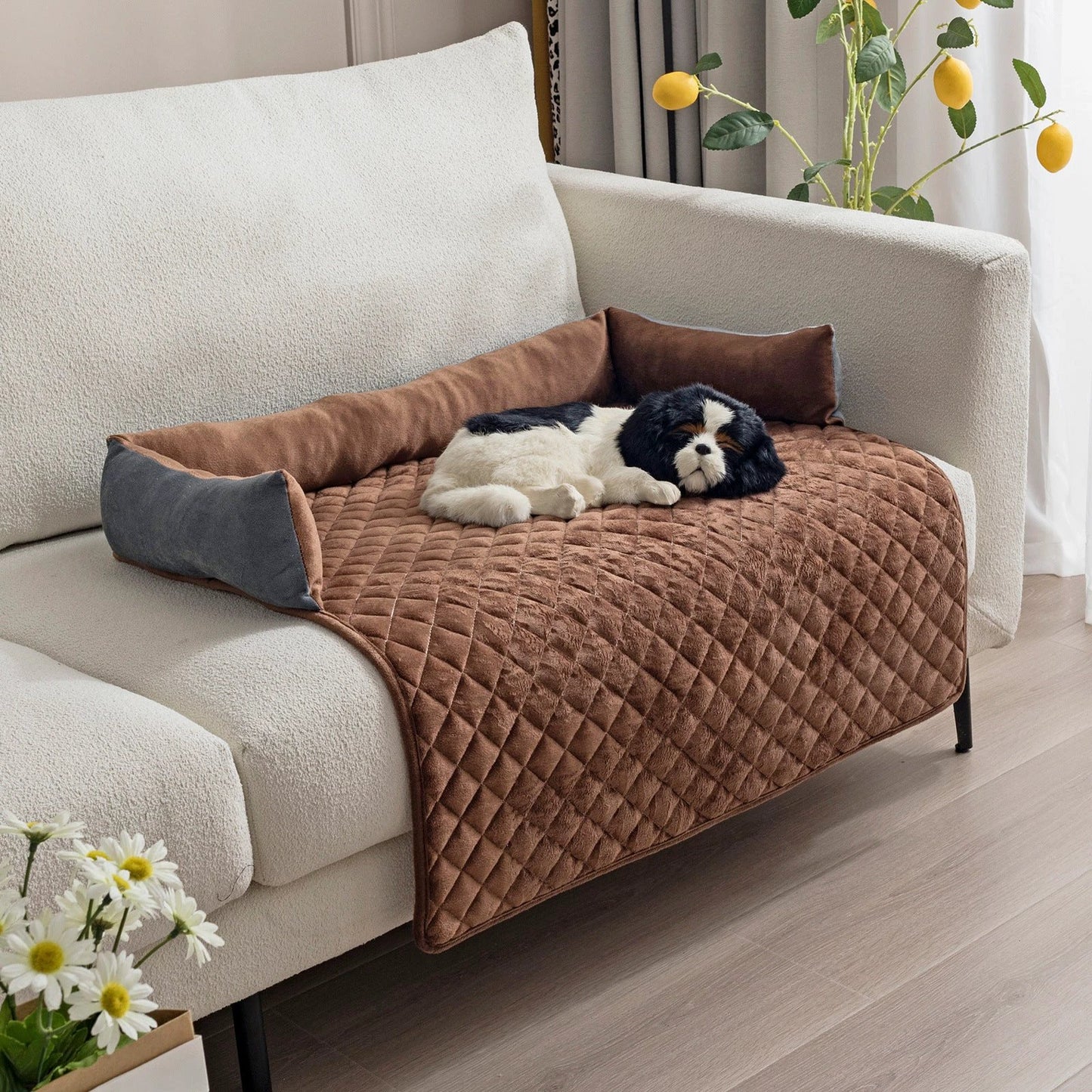 Pet Dog Sofa Bed Dog Beds For Large Dogs Cushion Warm Cat Beds Mat Furniture Protector Dog Sofa by GJG Denim