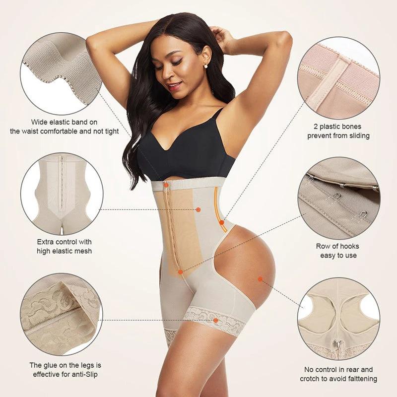 Women Shapewear High Waist Butt Lifter Tummy Control Underwear Workout Waist Trainer Corset by GJG Denim