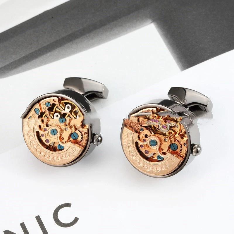 Men's High-end Movement Shirt Cufflinks by GJG Denim