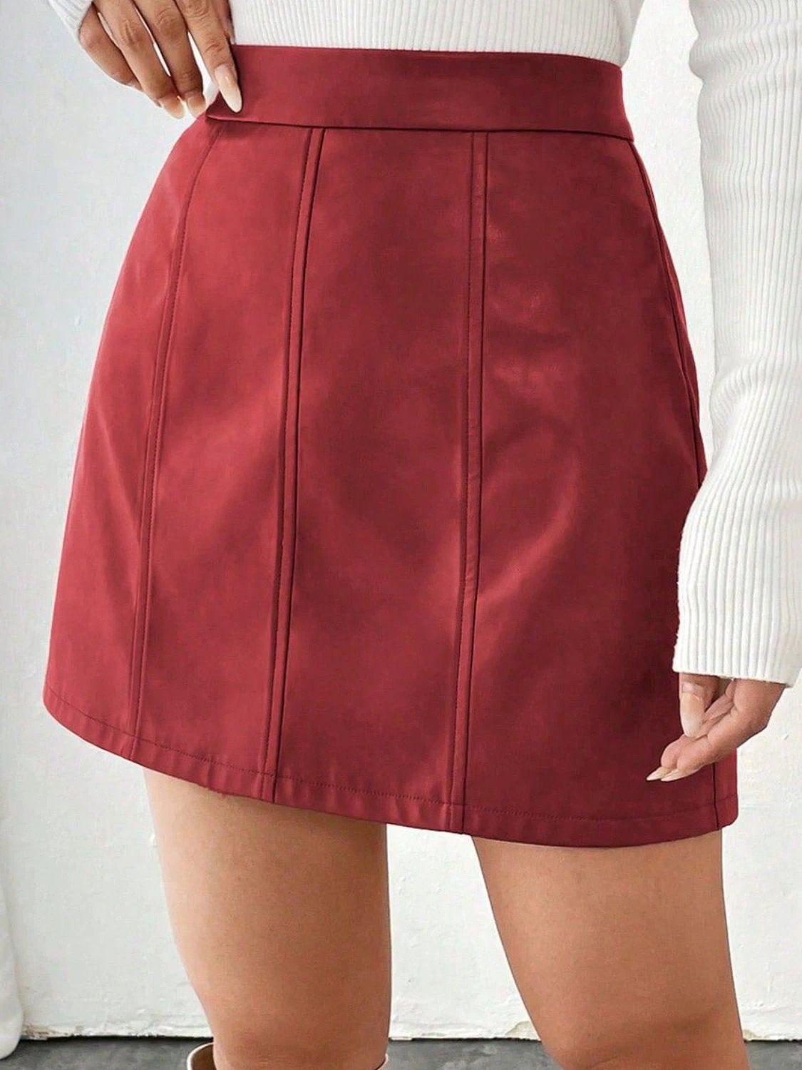 Mini Skirt with Zipper by Lady Ros