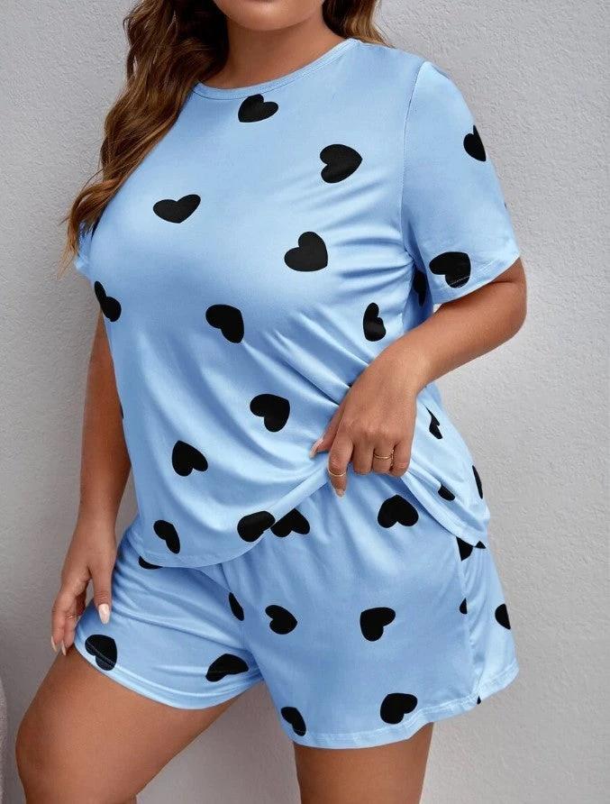Shorts Plus-sized Plus Size Women's Pajamas by GJG Denim
