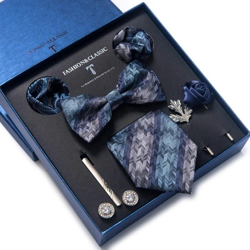 Men's 8-piece Tie Set by GJG Denim