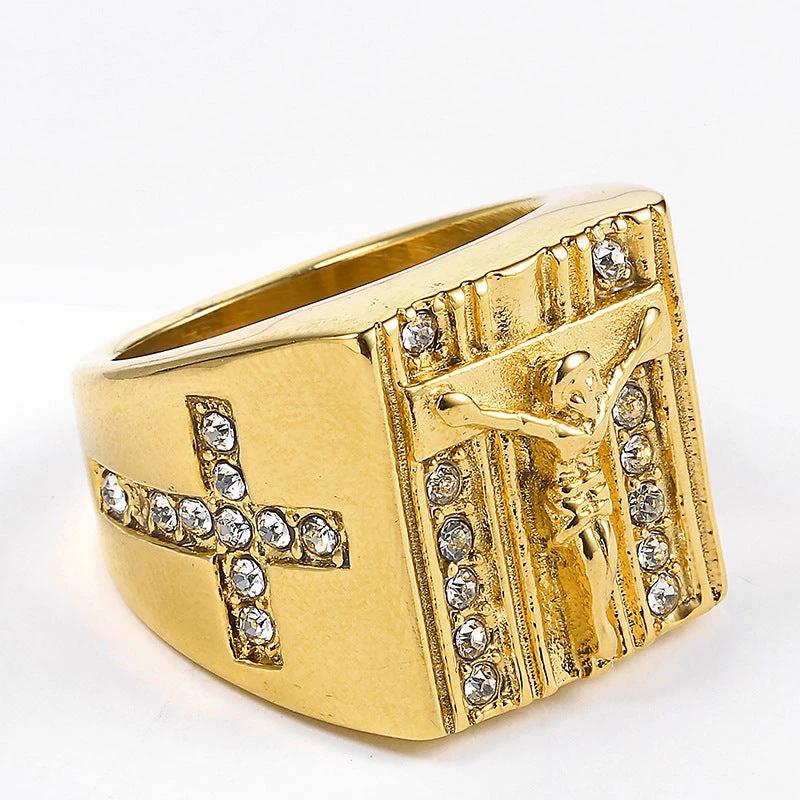 Retro Cross Ring For Men by GJG Denim