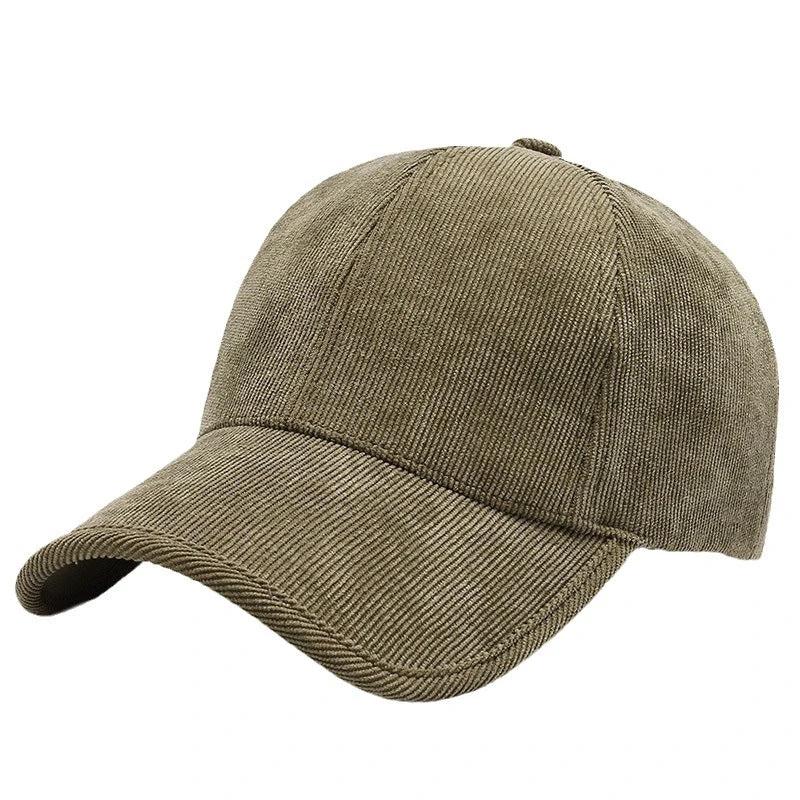 Four Seasons Corduroy Color Baseball Cap Casual by GJG Denim
