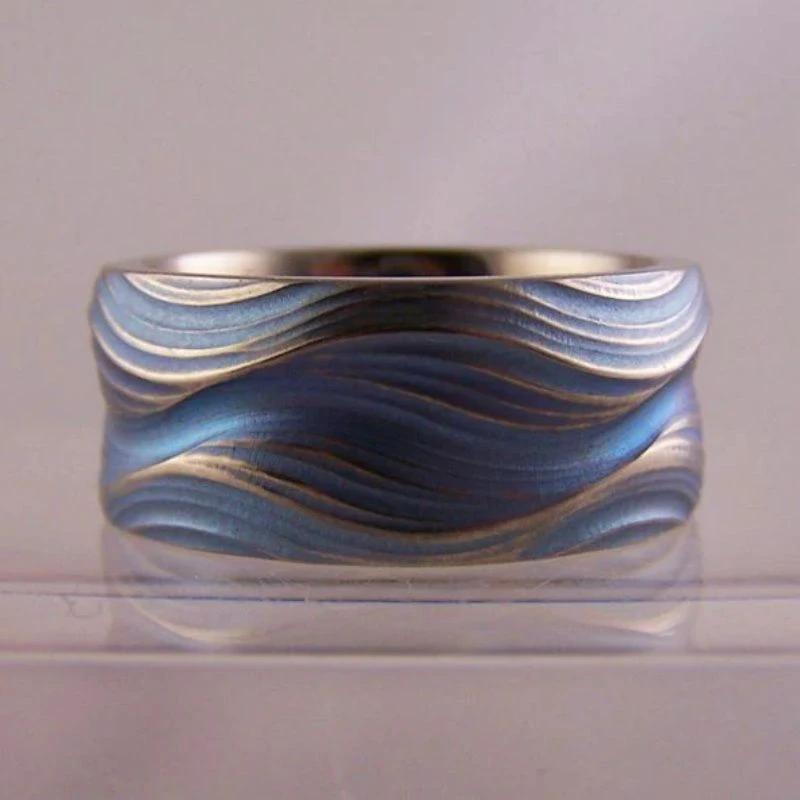 Men's Pleated Ring by GJG Denim
