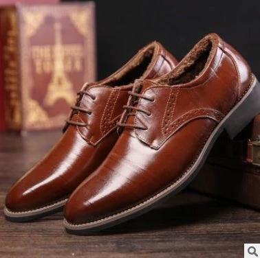Men's Leather Shoes Business Casual by GJG Denim